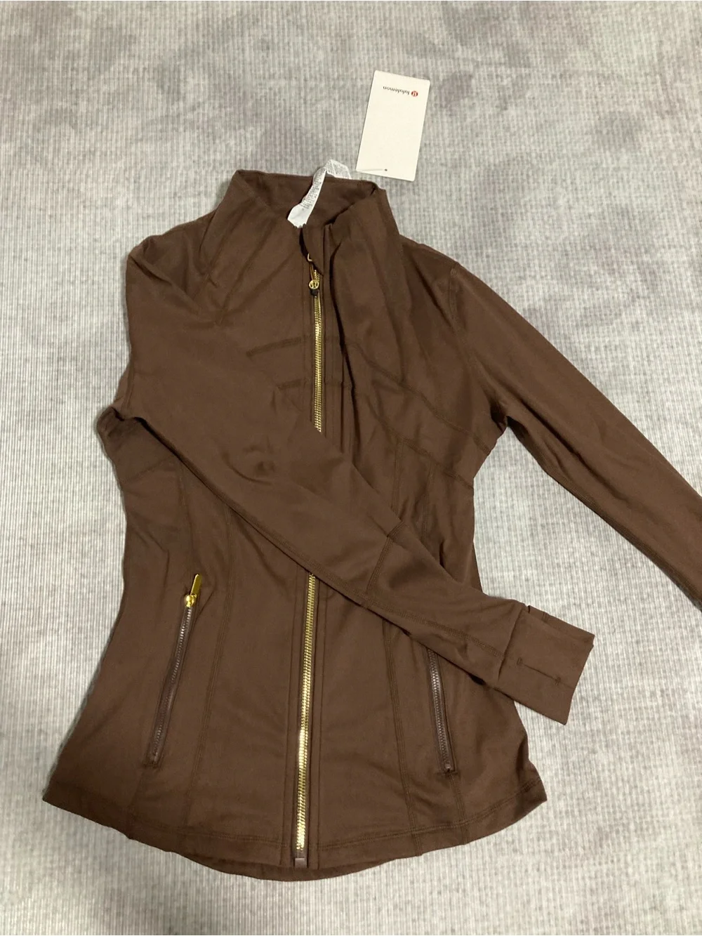 lululemon athletica Brown Zip Jacket & Matching Leggings Set